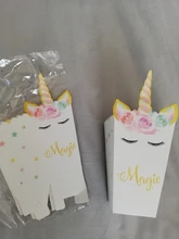 Cookies-Bags Shower-Supplies Popcorn-Box Unicorn Party-Paper Birthday-Party-Decorations