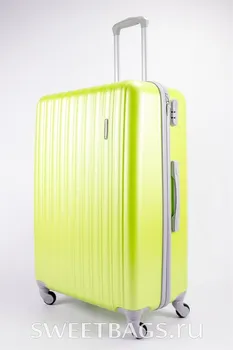 

Suitcase large ABS KK (vert strip) Green
