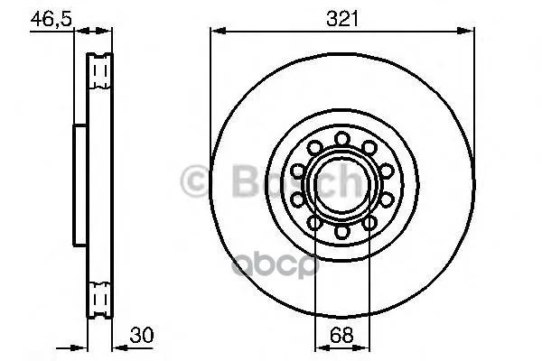 Тормозной Диск 0986478985 Bosch арт. 0986478985