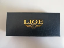 LIGE-reloj analógico con correa de cuero para hombre, accesorio de pulsera de cuarzo resistente al agua con cronógrafo, complemento masculino deportivo de marca de lujo con diseño de fase lunar 24 horas, incluye caja, 2021