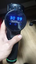 Pistola de masaje recargable con pantalla LCD, masajeador muscular de percusión de tejido profundo para alivio del dolor, masajeador corporal eléctrico de mano, nueva