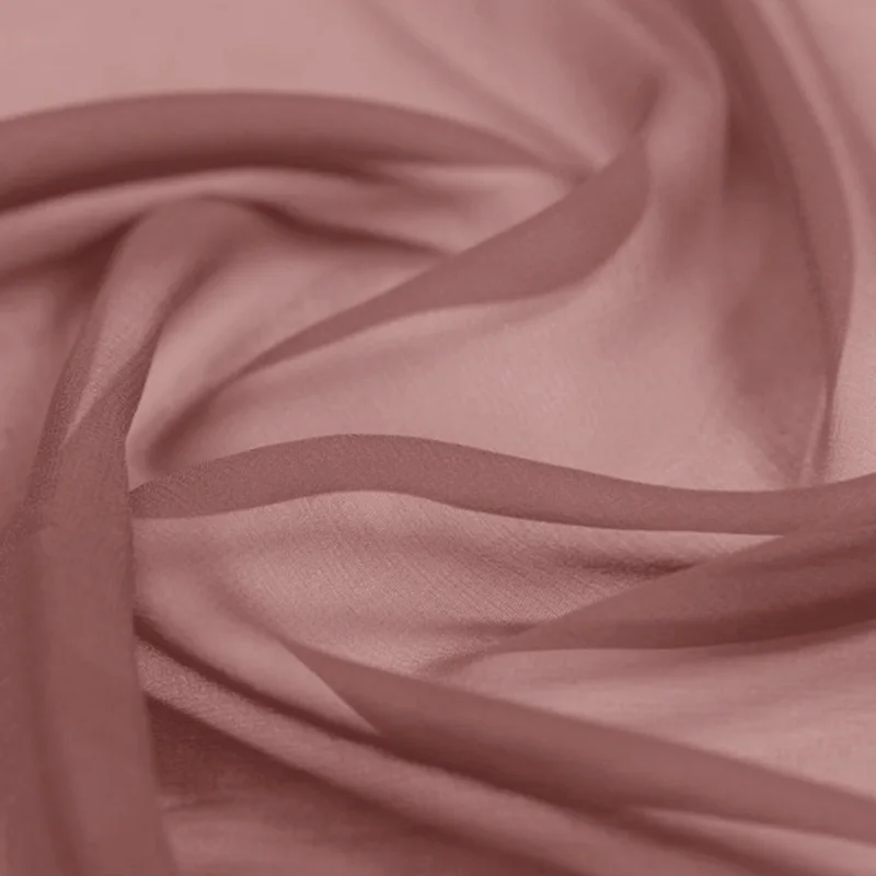 Чистый Шелковый жоржет 8 мм 114 см 4" Ширина старая роза цвет тутового шелкопряда ткань для платья, рубашки № 71