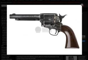 Umarex SAA .45 Co2 (GK Custom 6mm Version) Metal Revolver (Antique Black) (by WinGun) | Игрушки и хобби