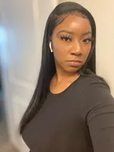 TIANTAI-Peluca de cabello humano liso para mujer, postizo de encaje con cierre de 4x4 28 pulgadas, pelo Remy brasileño con densidad de 150