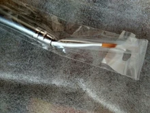 Pluma acrílica para manicura, pincel plateado para pintar uñas, puntas francesas para manicura