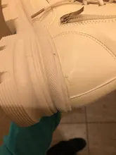 COOTELILI-Botines de punta redonda con cremallera y cordones para mujer, zapatos de moda, antideslizantes, con tacón de 5,5 cm, 2020