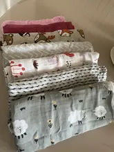 Kangobaby70-Manta de muselina para bebé, edredón de algodón 30% de bambú + algodón, pañal grande para recién nacido, colcha de muselina