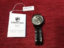 CHEETAH-reloj de hombre negro, de cuarzo y resistente al agua, cronógrafo cronógrafo para hombre, cronógrafo de pulsera para hombre, resistente al agua, marca de lujo