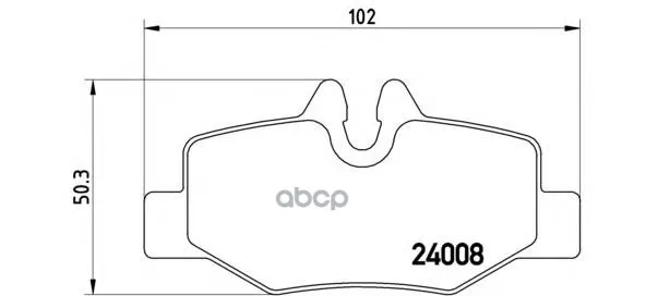 Колодки Тормозные Mercedes Viano/Vito W639 03- Задние С Датч. Brembo P50051 Brembo арт. P50051