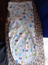 Saco de dormir para bebé, envoltura de capullo de sobre para recién nacido, 100% suave de algodón, manta para dormir de 0 a 6 meses