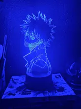 Led-Light 3d-Lamp Bedroom Decor Gift Manga Acrylic Academia Cool Dabi Anime Colorful