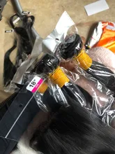 Extensiones de cabello humano con cierre de hueso, extensiones de cabello humano liso, con cierre, hecho a mano