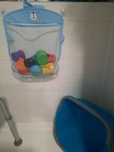 Bolsa de malla de pato para bebé, organizador de juguetes para bañera, Red de succión para baño, juguetes para bebés