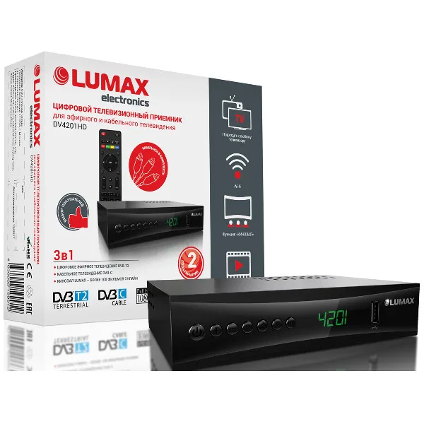 Цифровой телевизионный ресивер Lumax DV 4201 HD