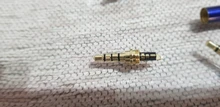 Conector de Audio de 3,5mm de alta calidad, adaptador de auriculares chapado en oro de 4 polos para auriculares estéreo DIY/auriculares de reparación