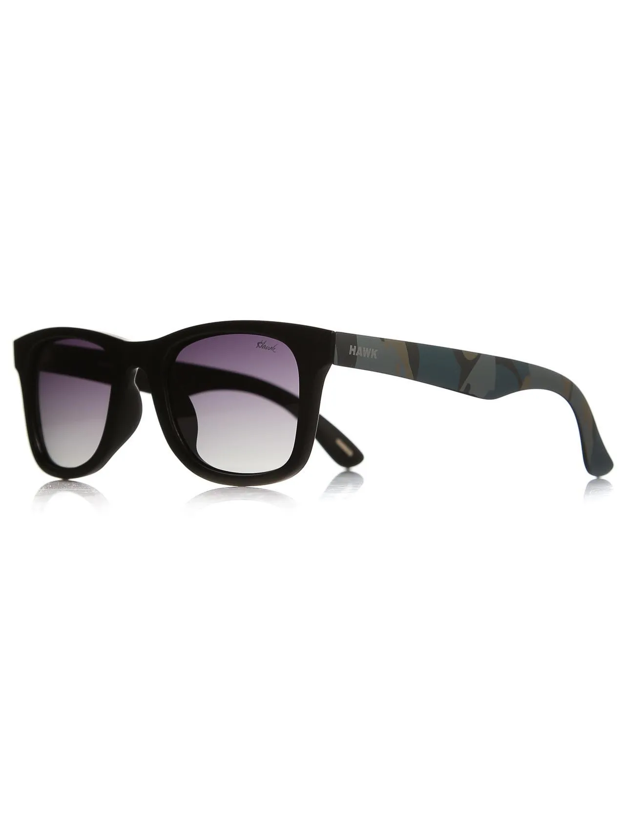 

Unisex sunglasses hw 1455 02 bone black organic square square 50-23-143 hawk