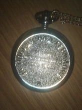 Reloj de bolsillo de cuarzo para hombres y mujeres, cadena colgante de plata, relojes para regalo, Retrato del líder de Rusia