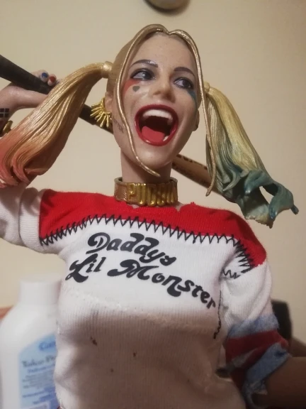 Harley Quinn Crazy Toys Arlequina Figures Roupas Reais 30cm em