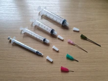 Jeringas con 4 Uds., 14G-25G, puntas de aguja romas y tapas para jeringa de dispensación Industrial, 4 Uds.