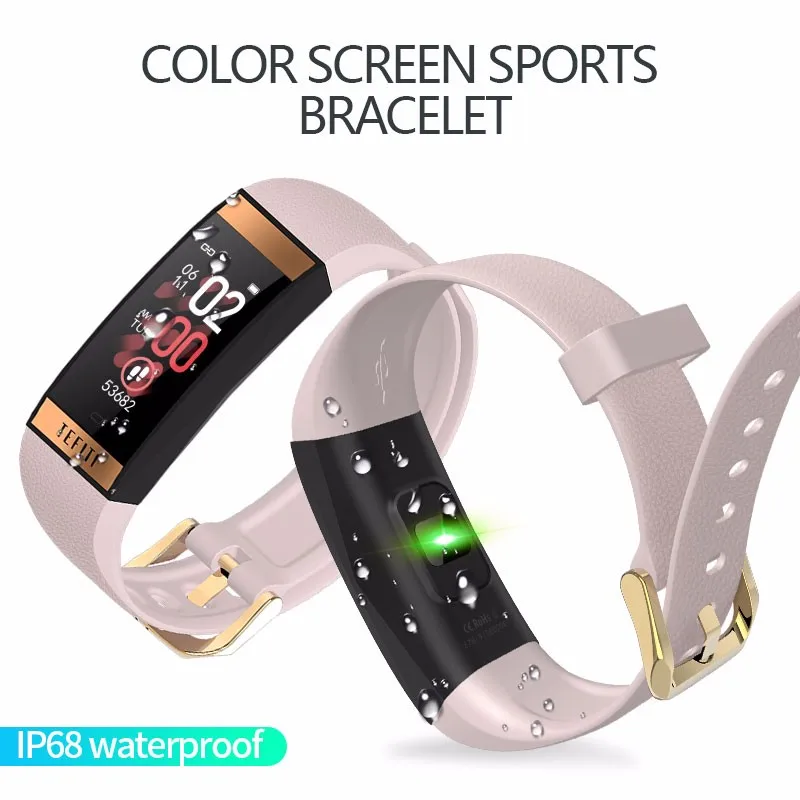 

E78 Fitness bracelet Pedometer Blood pressure heart rate monitor IP67 Waterproof for men woman kid Bluetooth 4.0 IOS Android