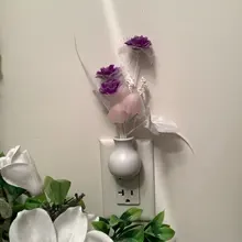 Lamp Mushroom Night-Lighting LED Romantic Lilac Home-Art-Decor Colorful Us/eu-Plug Lovely