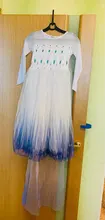 Princess-Dress Fantasy Long-Sleeve Birthday-Party Girls Elegant Summer 4-10T