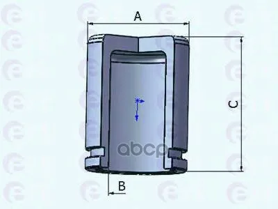 Поршень Тормозного Суппорта Honda Accord Vi 1999- Ert арт. 150837-C