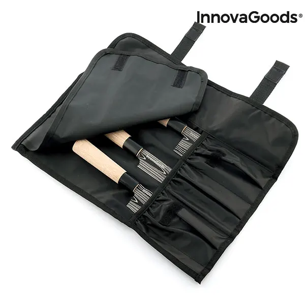 Набор японских ножей с крышкой для переноски Damas · q InnovaGoods 4 штуки