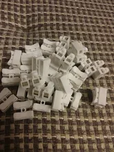 10 Uds 30 Uds 50 Uds lote de 2 pines 3 pines CH2 CH3 eléctricos conectores de Cable CH2 CH3 rápido Bloqueo de empalme de terminales 20x17.5x13.5mm