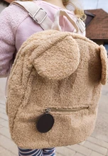 Mini mochila de hombro de felpa para mujer, morral pequeño de verano en forma de oso, bolsos simples para mujer, tendencia 2021