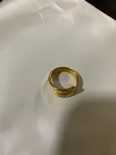 Anillo personalizado de oro rosa para mujer, joyería con dos nombres estampada, regalo personalizado