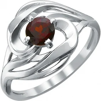 

Jewelry Tradition ring with 1 garnet of silver