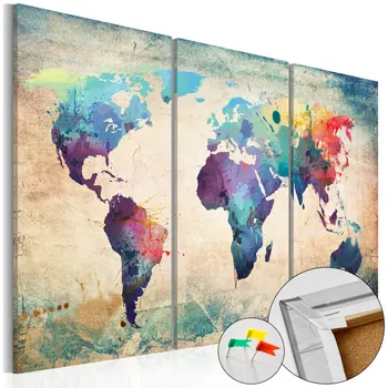 

Pictures of Cork-Rainbow Map [Cork Map] - 90x60 cm