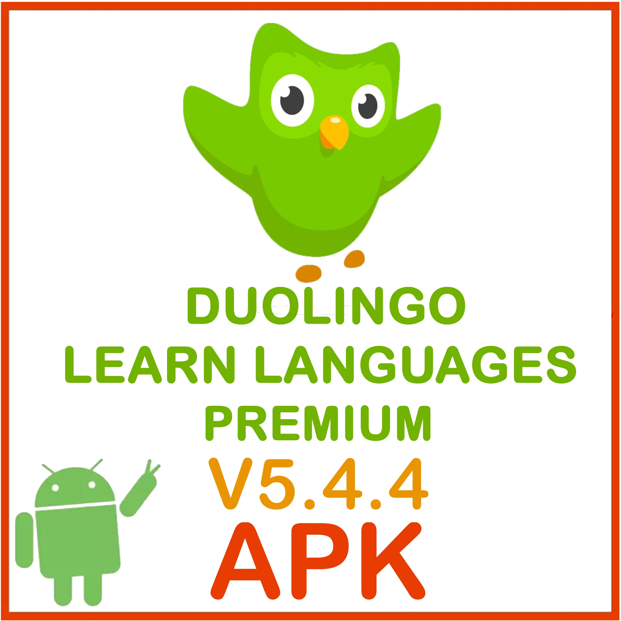 Duolinggo-aprender idiomas, v5.4.4 Premium, para Android