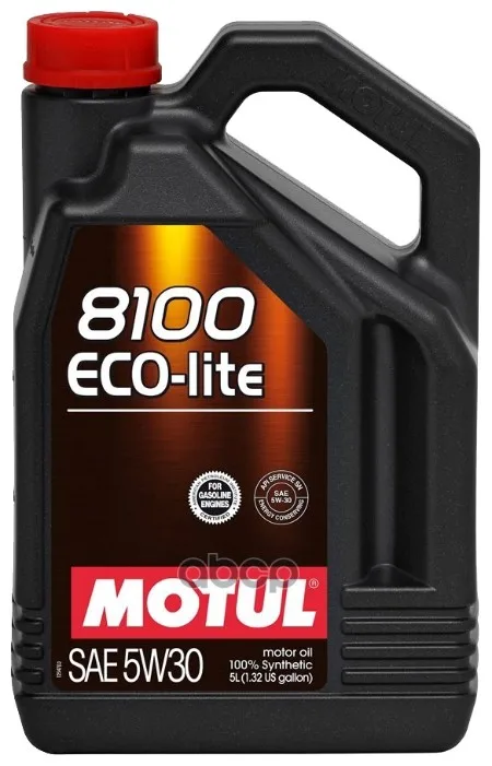 MOTUL Motul 5w30 8100 Eco-Lite(5l)_масло Моторное! Синт Api Sn/Cf, Ilsac Gf-5 Motul 108214
