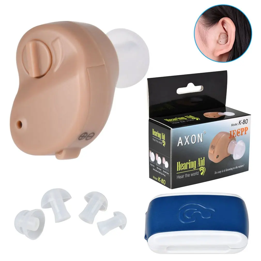 K80 Hearing Aids Sound Amplifier Noise Reduction Frequency Adjustment Ear Hearing Aid For The Elderly For Deafness