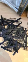 Alileader 12 unids/lote Peluca de pelo peluca tapa peines para extensiones y Clips con encaje para peluca Cap