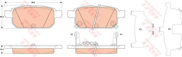 Колодки Дисковые Задние Suzuki Swift Iv 1.2 1.3ddis 10) Trw/Lucas Gdb3529 TRW/Lucas арт. GDB3529
