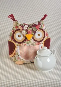 

Pgch 1102 set for making a textile toy 'owl-warmer ', 21x28 cm, 'перловка'