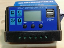 24V Controller Lcd-Display PWM Solar Charger Auto Dual-Usb 5V 12V 20A/10A