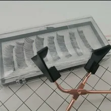 Pestañas postizas magnéticas 3D, 5 imanes, 4 pares, hechas a mano, naturales, de visón Artificial, con pinzas