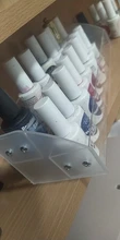 Organizador de exhibición de esmalte de uñas acrílico, 2-3-4-5-6-7 capas, manicura, cosméticos, soporte para presentación de joyería, caja de maquillaje de acrílico transparente