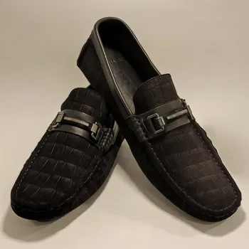 

Spring Summer Men's Loafers Comfortable Flat Casual Shoes Breathable Slip-On Soft Suede Leather Moccasins Luxury Famous Brand