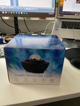 Proyector de luces tipo LED, luz nocturna con proyección giratoria de ondas de diferentes colores con acabado de galaxia, incluye reproductor de música, ideal para lámpara de dormitorio infantil