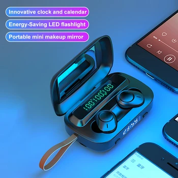 C1ワイヤレスヘッドセット充電双子バージョン5.0バイノーラルコールセンター運動とコンパートメントバッテリー表示