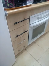 KAK 2 ~ 24 de la puerta de la cocina Bar tira hacia manija perillas del gabinete, 10mm de diámetro de acero inoxidable manija, herrajes para muebles