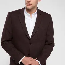 DeFacto модный однотонный формальный мужской блейзер высокого качества осенний Повседневный тонкий костюм мужской пиджак с карманами Мужское пальто Новинка-J4574AZ18WN