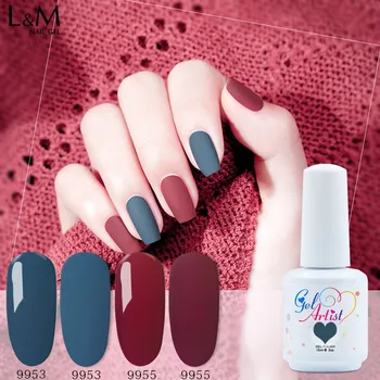 

Gelartist NEW Arrival Morandi Gel Nail Series High technology.Hight quality UV/LED lamp Nails Gel polish Soak Off 6 bottle set