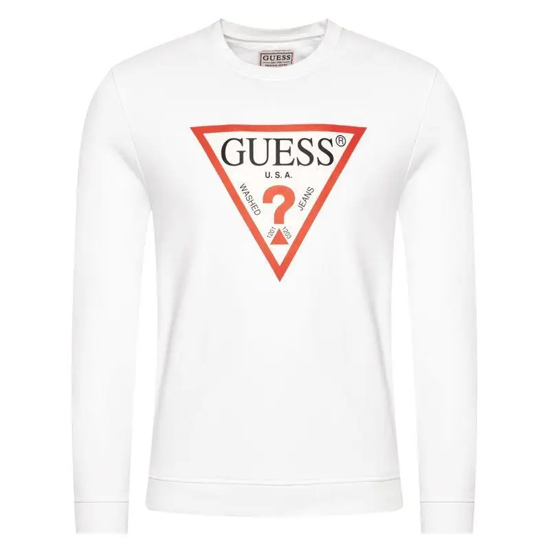 Sweatshirt Men Guess M0yq37 K7on0 Cn Fleece Twht True White Hoodies Sweatshirts Aliexpress