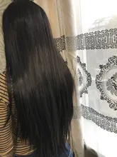 Pelucas de diadema largas y rectas para mujeres negras, pelo sintético resistente al calor, hecha a máquina, 20, 22, 24, 26, 28 y 30 pulgadas
